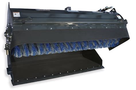 using skid steer pick up broom|hydraulic broom for skid steer.